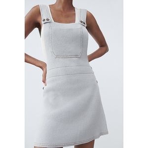 Zara knit overalls dress